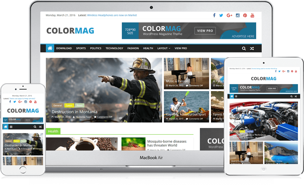 ColorMag free wp theme