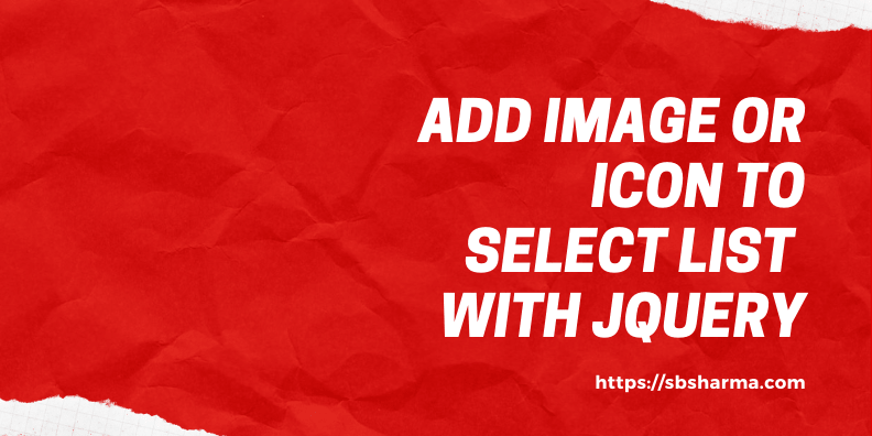 add image or icon to select list