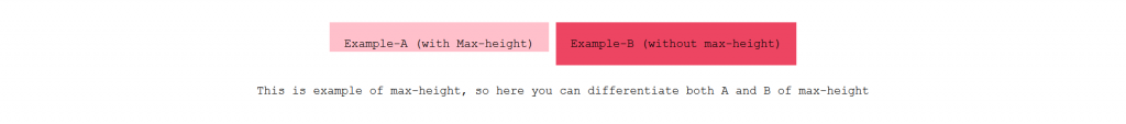 Max-height example - common css properties