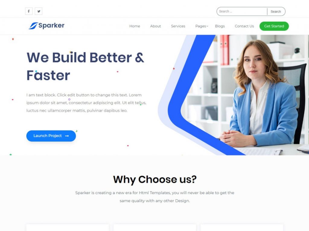 Sparker is an agency based wp theme