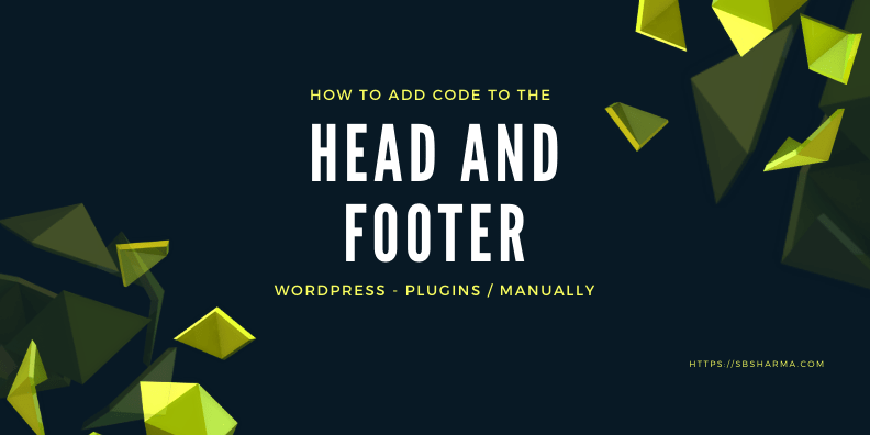 how to add code to the head tag and footer in wordpress