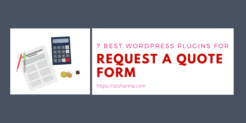 request a quote form in wp